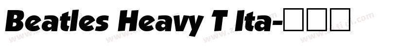 Beatles Heavy T Ita字体转换